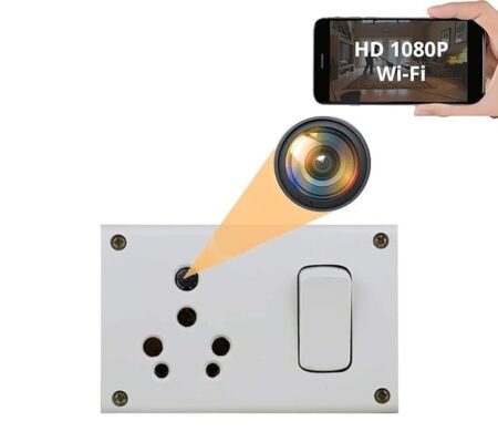 Security Switch Board Socket , 4K Audio Video Recorder, Day Vision 32GB Inbuilt
