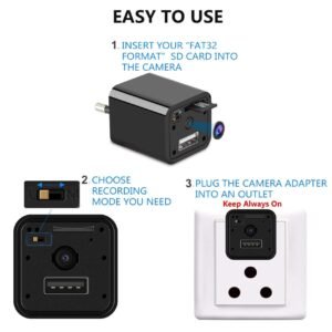 1080P HD Digital Video Camera with USB Charger