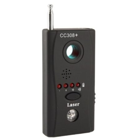 C308+ Multi-Detector Full-Range All-Round Detector For Hidden Mini Camera / IP Lens/ GMS / RF Signal Detector Finder(Black)