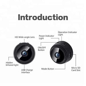 Mini WiFi Magnetic Live Stream Night Vision IP Wireless 1080P Audio Video Nanny Camera for Home Security