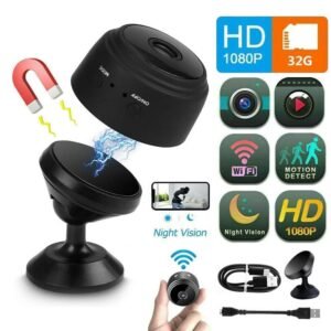 Mini WiFi Magnetic Live Stream Night Vision IP Wireless 1080P Audio Video Nanny Camera for Home Security