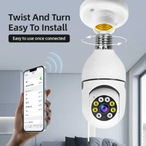 HomeShopWi-Fi Ip Camera360 Light Bulb Wireless IP WiFi Camera, Bulb Camera 360 1080p WiFi Auto Rotation Fish Eye 360 Degree Panoramic Mini Lamp IR CCTV 1080p Home Security… 360 Light Bulb Wireless IP WiFi Camera, Bulb Camera 360 1080p WiFi Auto Rotation Fish Eye 360 Degree Panoramic Mini Lamp IR CCTV 1080p Home Security…