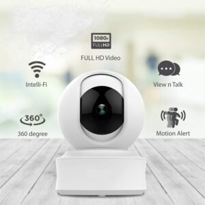 1080P l Full HD Picture l Autorotate with Human Motion l Superior Night Vision | Talk Back Feature (2-Way Audio) I SD Card Slot