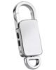 360 Mini Digital Voice Recorder 8GB in Built Memory, Keychain Professional Audio MP3 Player Microphone Sound Recording (Silver 8GB Memory Recorder)