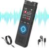 32GB Voice Recorder Device with AI Noise Reduction & Mp3 Player with Earphones,Audio Recording Device/Voice Recorder Mic Upto 50 Hours for Meetings/Lectures(Black)