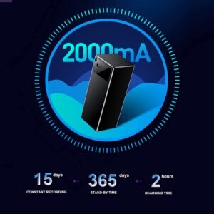 32GB High Voice Recorder with the Longest Battery Life, Continuous Recording up to 15 Days with Single Charge, MP3 Audio Records for Home/Office/Class/Interviews/Car