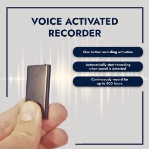 32GB Voice Recorder, Audio Voice Recorder with 40 Hours Battery Time and 450 Hours Recording Capacity, MP3 Digital Recorder for Lecture Interview Meeting Class