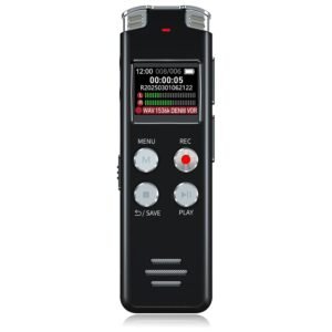 16GB Digital Voice Recorder Voice Activated Recorder Playback - 2018 Upgraded Small Tape Recorder Lectures, Meetings, Interviews, Mini Audio Recorder USB Charge, MP3